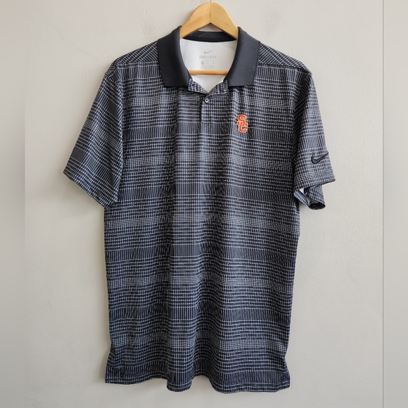 USC Trojans Nike Dri-Fit Performance Stretch Golf Polo Shirt Men's Size Medium - Picture 1 of 6